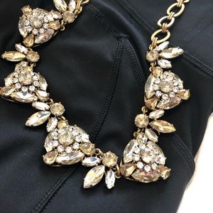 J.crew crystal cluster statement necklace